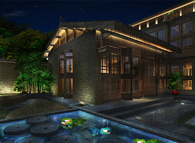 貴州義龍實(shí)驗(yàn)區(qū)三棵樹精品客棧群夜景設(shè)計(jì)